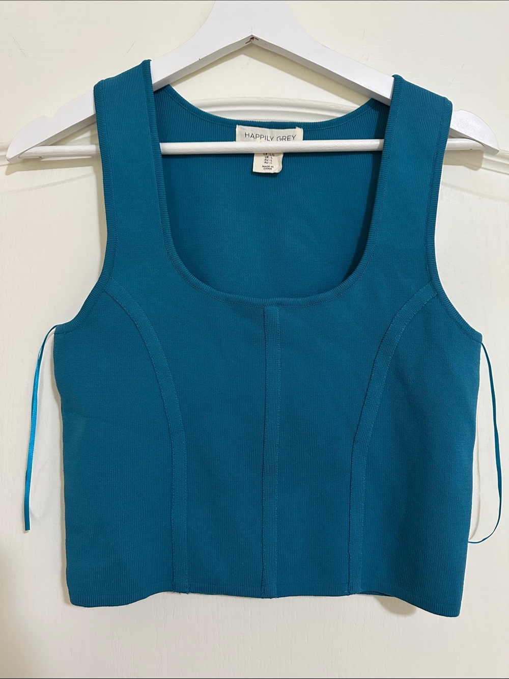 Teal Tank Top - Scoop Neck Women's Top